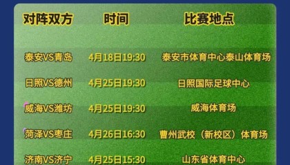 易倍体育官方网站-时间定了！4月25日德州队迎来齐鲁超赛首秀